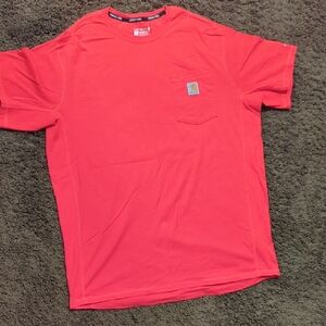 Carhartt Men’s Short-Sleeve Pocket Tee in Coral